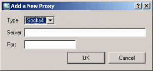 Defining proxy settings