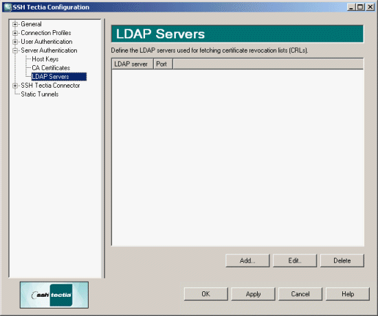 Defining LDAP servers