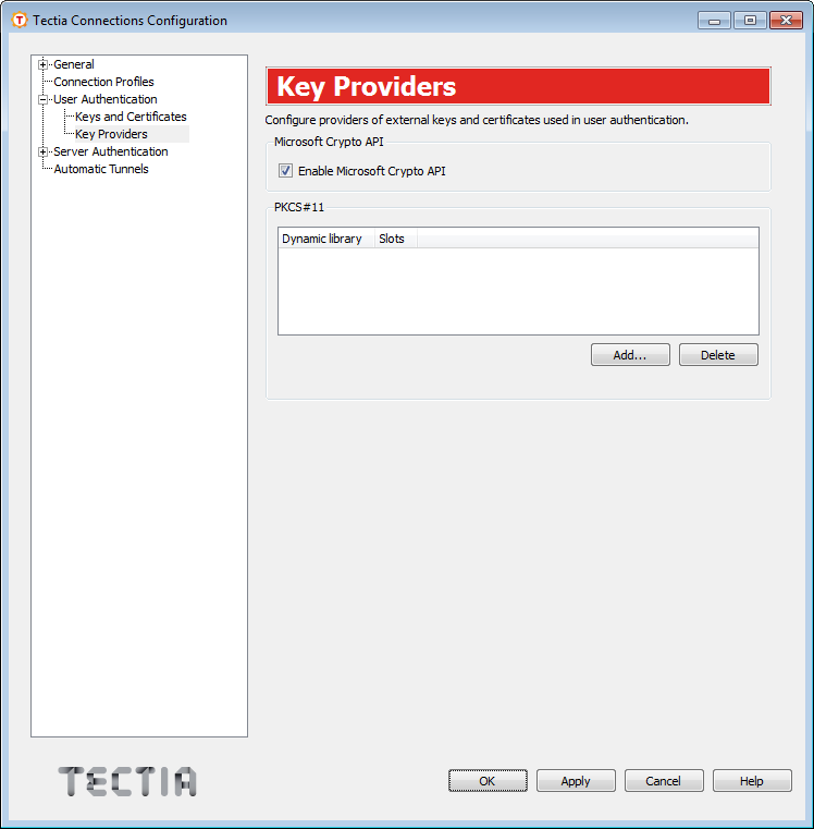 Defining key providers