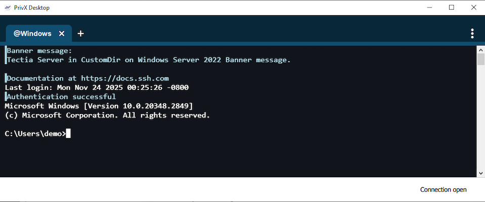 PrivX Desktop GUI for Secure Shell operations