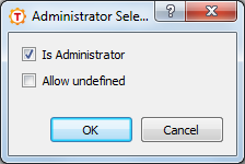 Define user group as administrator group