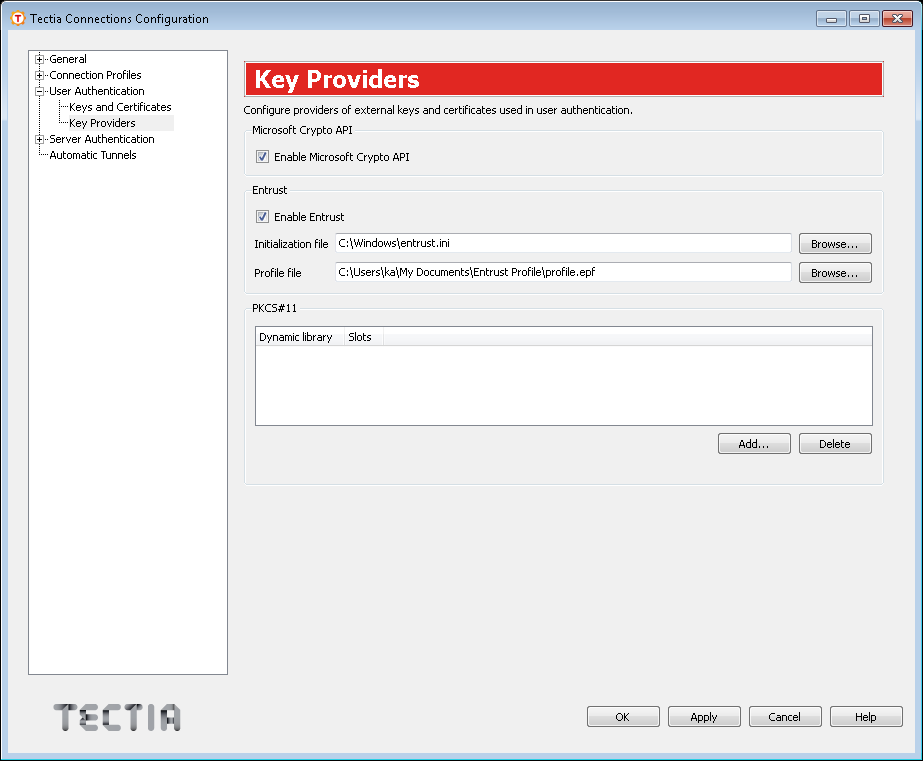 Defining key providers