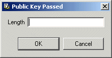 The Public Key Passed Selector dialog box
