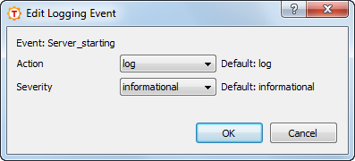 Editing a log event
