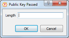 The Public Key Passed Selector dialog box