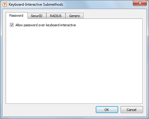 Keyboard-interactive submethods
