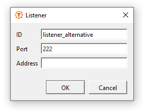 Editing a listener