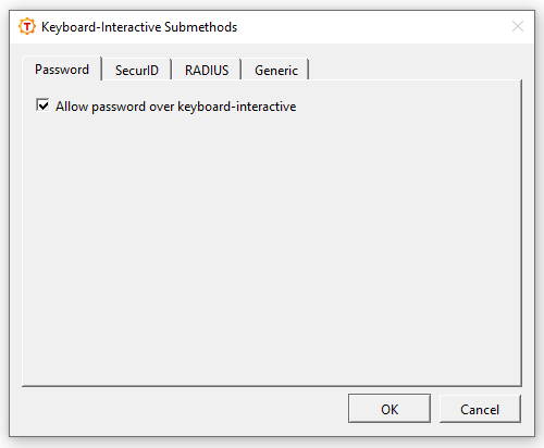 Keyboard-interactive submethods