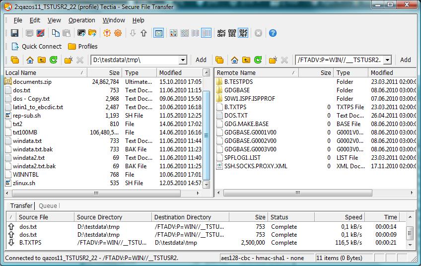 Transferring files between Windows and MVS